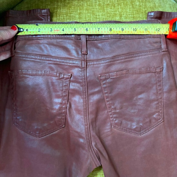 AG Farrah HIGH-RISE SKINNY ANKLE Leatherette JEANS - Picture 8 of 12